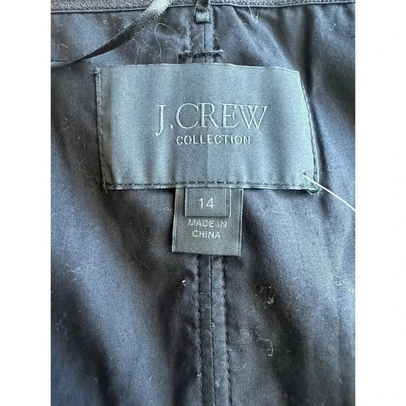 J. Crew Collection Dress Black Pink Strapless Size 14 Sheath Lace Fitted - Picture 9 of 12